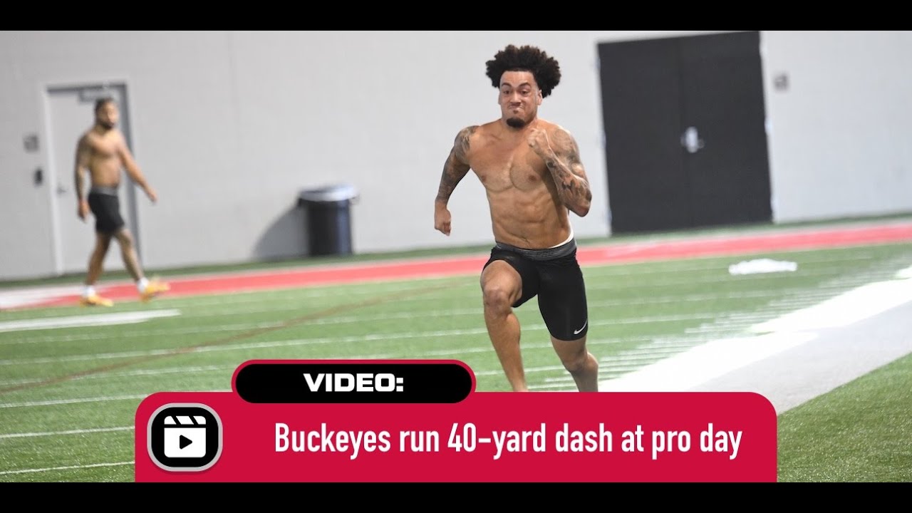 Ohio State pro day: Buckeyes run 40-yard dash