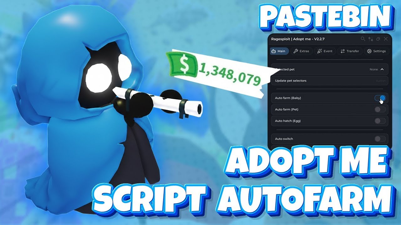 🌺 [NEW] ADOPT ME AUTOFARM SCRIPT | FARM CASH & GROW PETS & EGGS | PASTEBIN HACK ANDROID AND PC