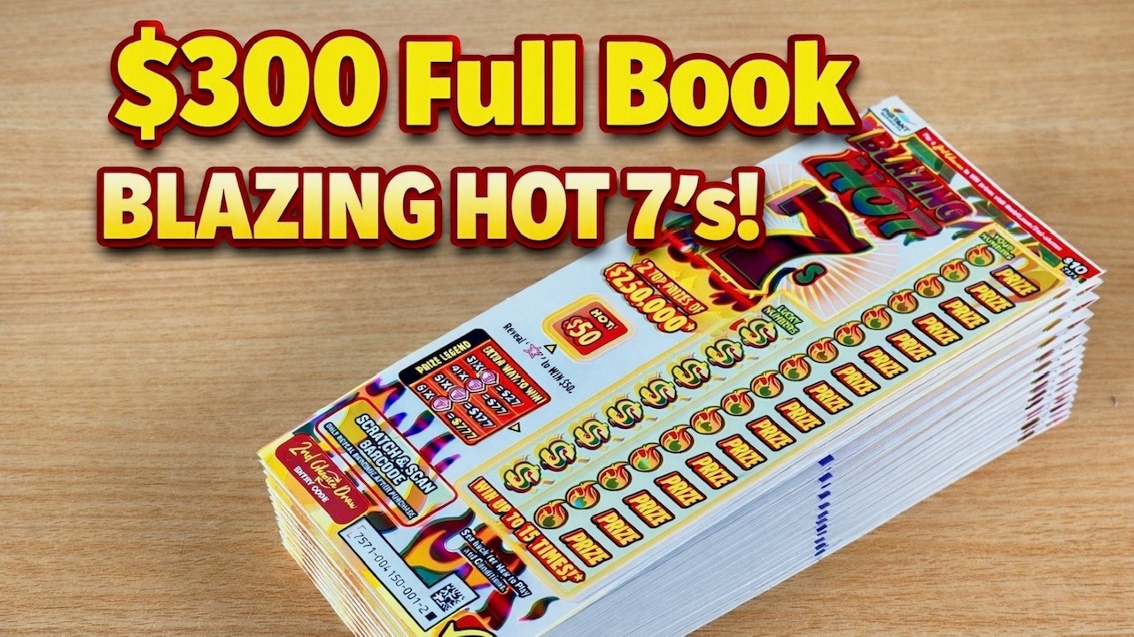 $300 - FULL $10 BOOK - Blazing Hot 7's