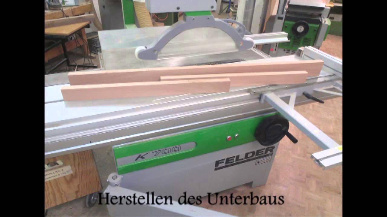 Schreinern eines Holztisches