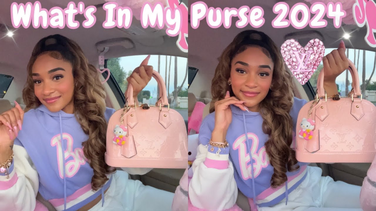 What’s In My Purse 2024 ♡ Pink Louis Vuitton