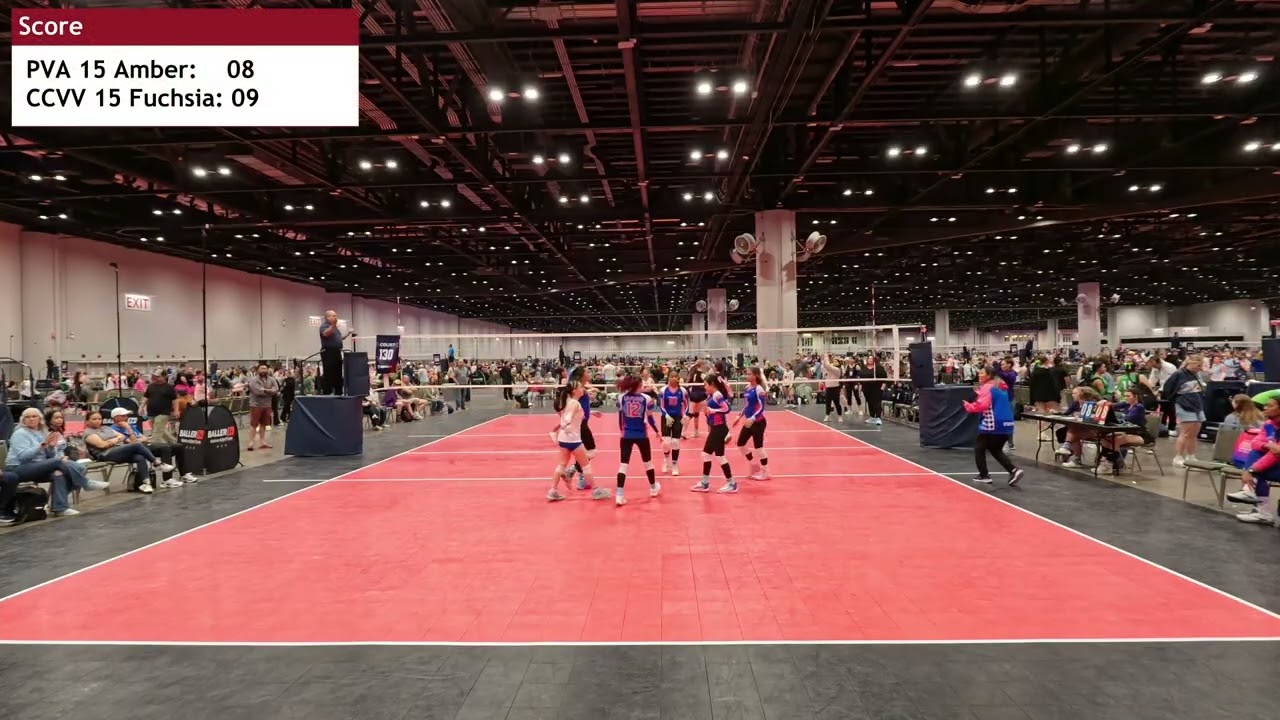 (Set 2) PVA 15 Amber vs CCVV 15U Fuchsia at 2025 Sunshine Classic Girls National Qualifier #4k