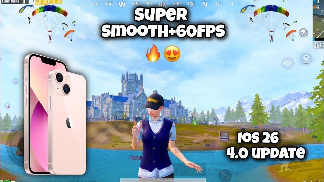 iPhone 13 pubg test New update 4.0🔥Super smooth+60FPS 😍 Zero lag ios 26 update 