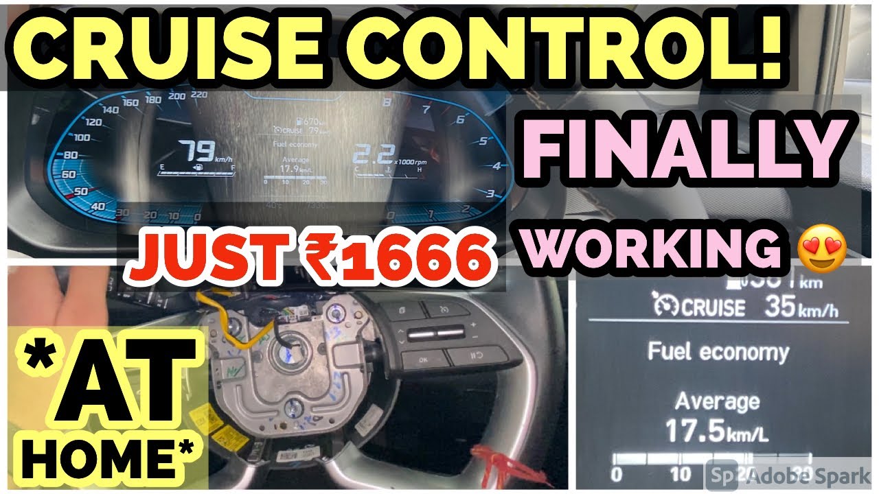 HOW to install CRUISE CONTROL in your car *AT HOME*| hyundai i20, SELTOS, SONET😍| fully working 😎