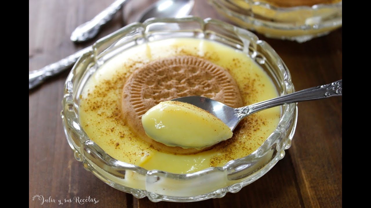 Natillas de Maizena y galleta😋LAS MÁS FÁCILES!!