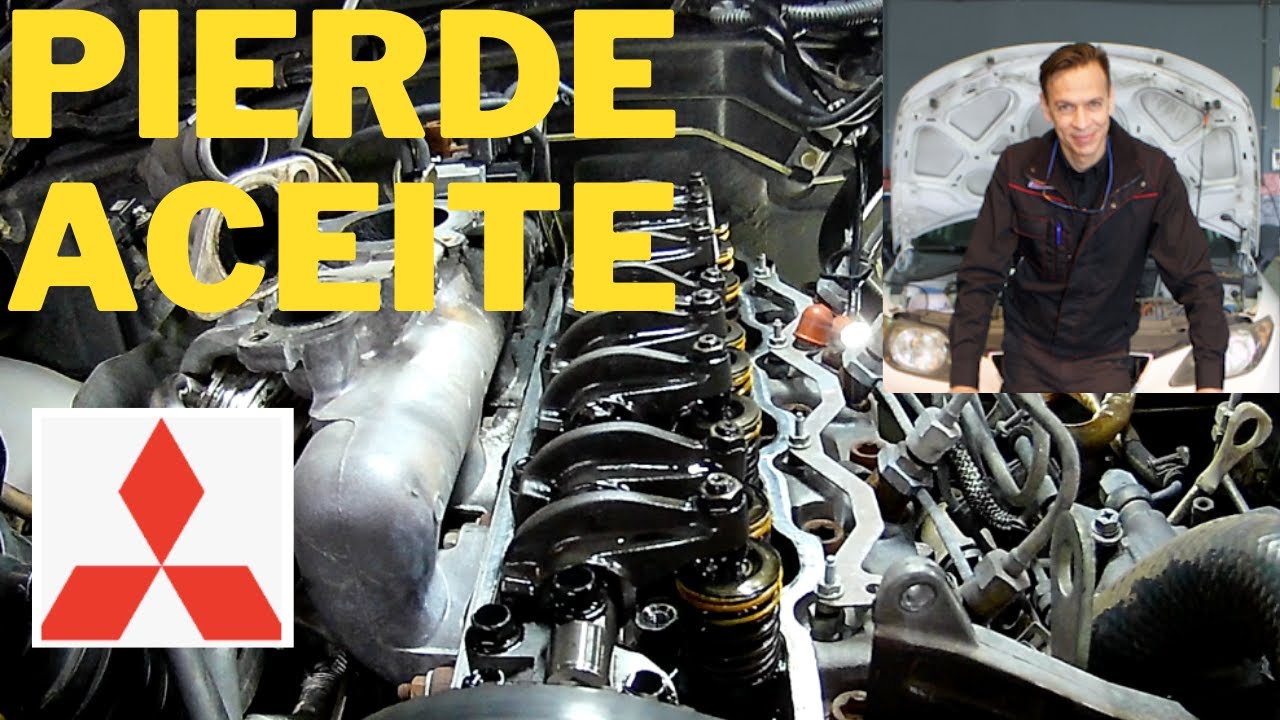 MITSUBISHI Reparar PÉRDIDA de ACEITE de Motor. L-200 Montero, Galloper, H1, Kia. Tutorial. Oil Leak