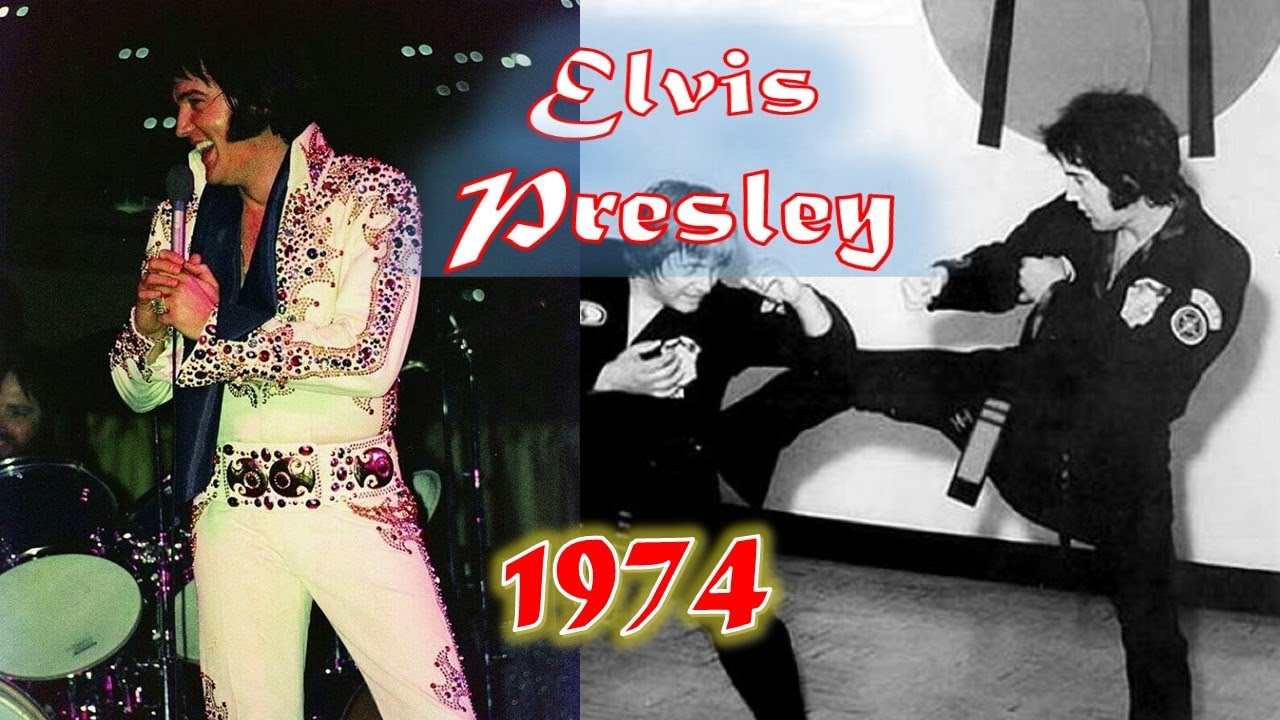 Elvis Presley 1974 - Elvis at Mid-South Coliseum Memphis Elvis Karate movie & Elvis  and racquetball