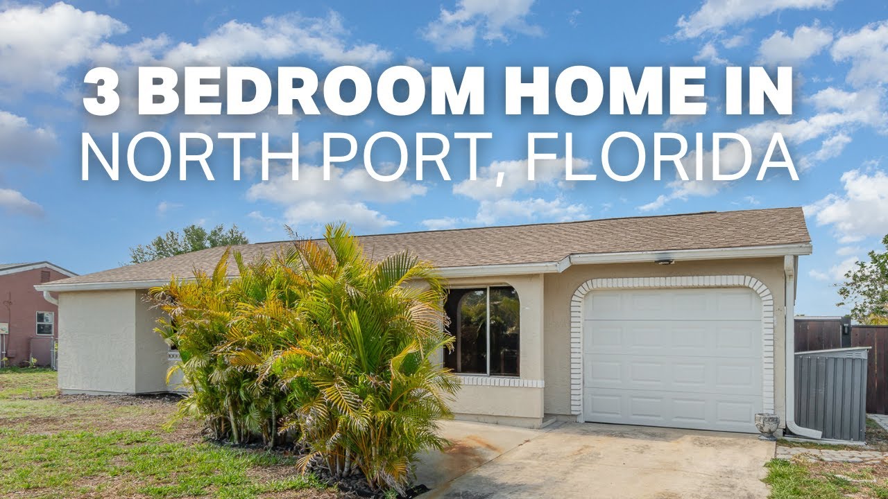 MOVE-IN READY 3 Bedroom, 2 Bathroom, 1-Car Garage Home with UPDATES in Sunny North Port, Florida ☀️