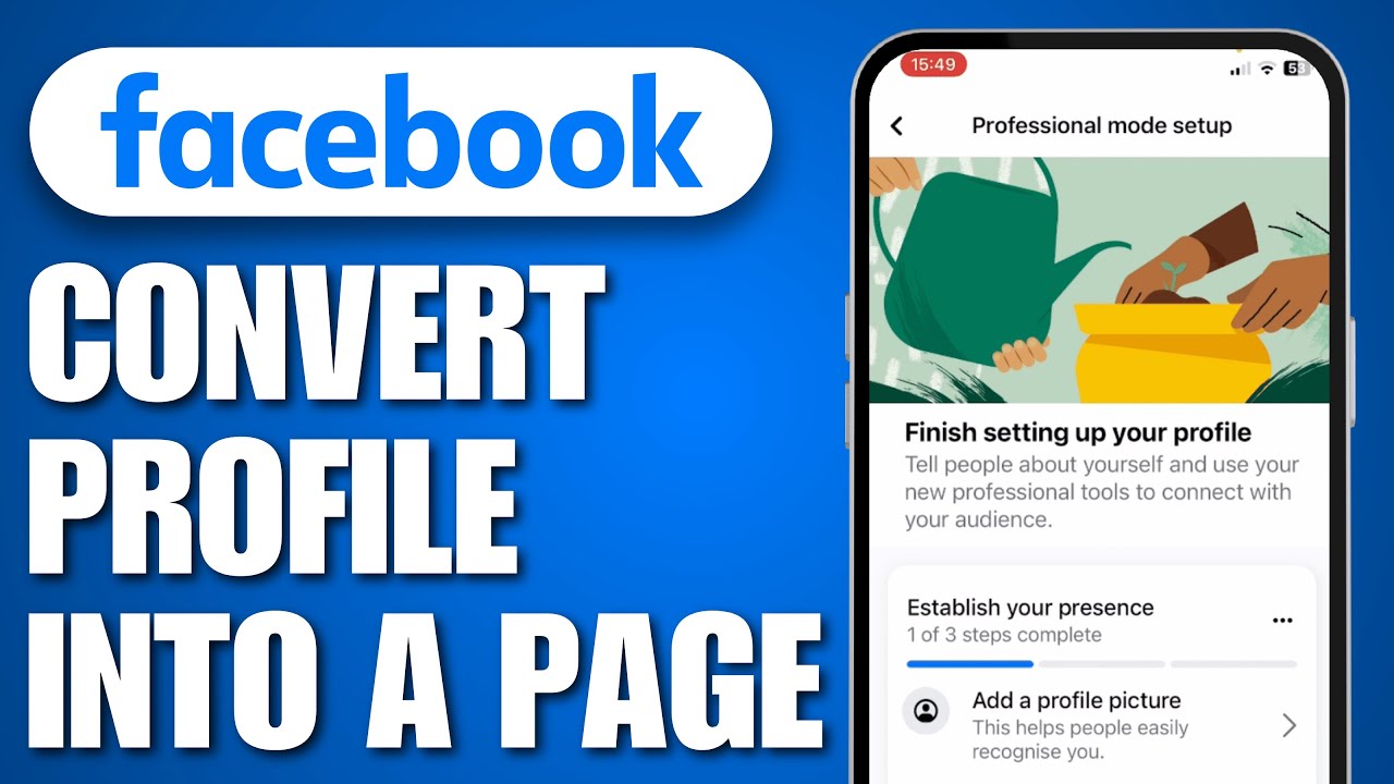 How to Convert My Facebook Profile Into a Page (2026)