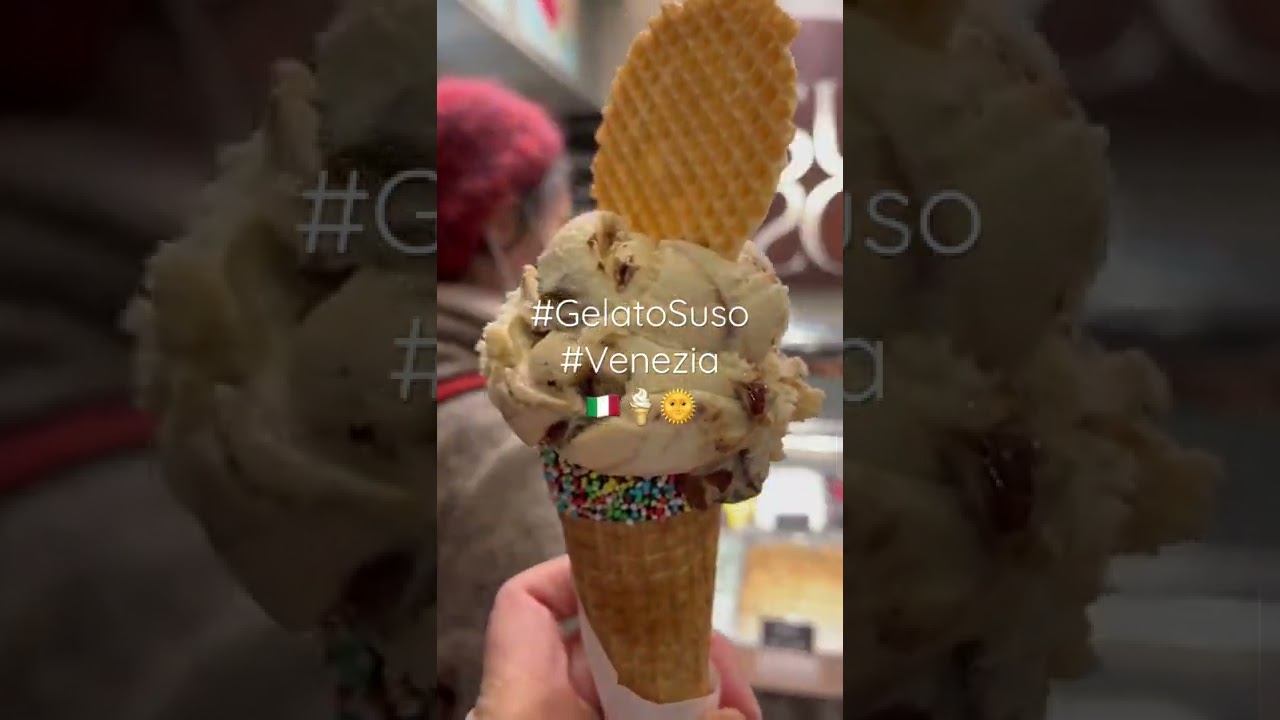 Glace Suso #venezia #italy #trending #gelato #shorts #kdoparis #carnaval #foodie