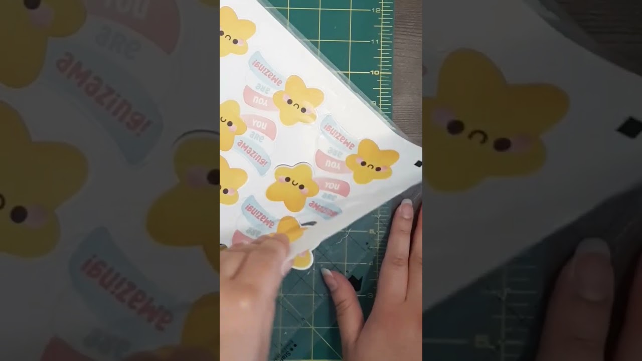 Trying Matte Laminate for Stickers #sticker #stickers #smallbusiness #cuteart #kawaiiart #etsyshop