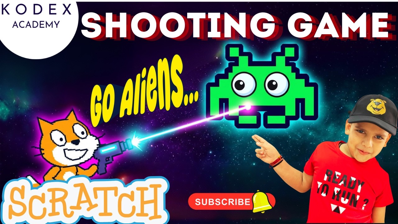 How to Make Alien Shooter Game in Scratch | UFO Attack Game scratch Tutorial for kids | step by step