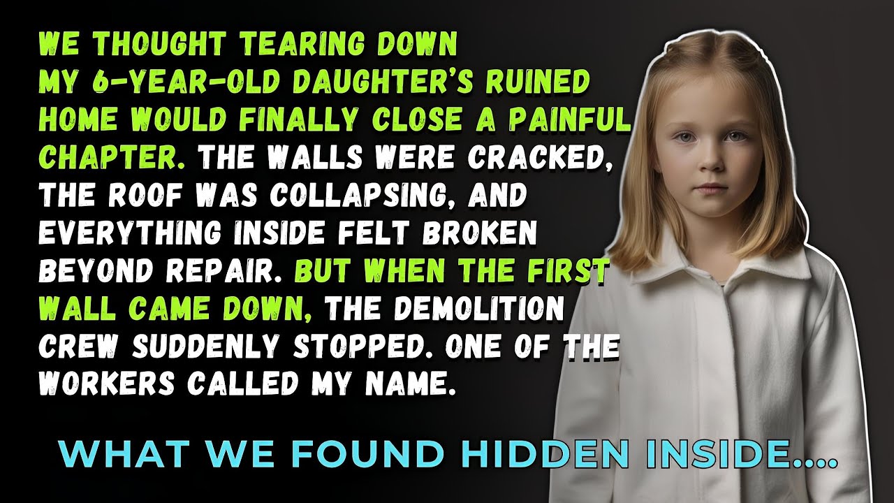 We Tore Down My 6 year old Daughter’s Ruined Home — What We Found Inside Changed Everything