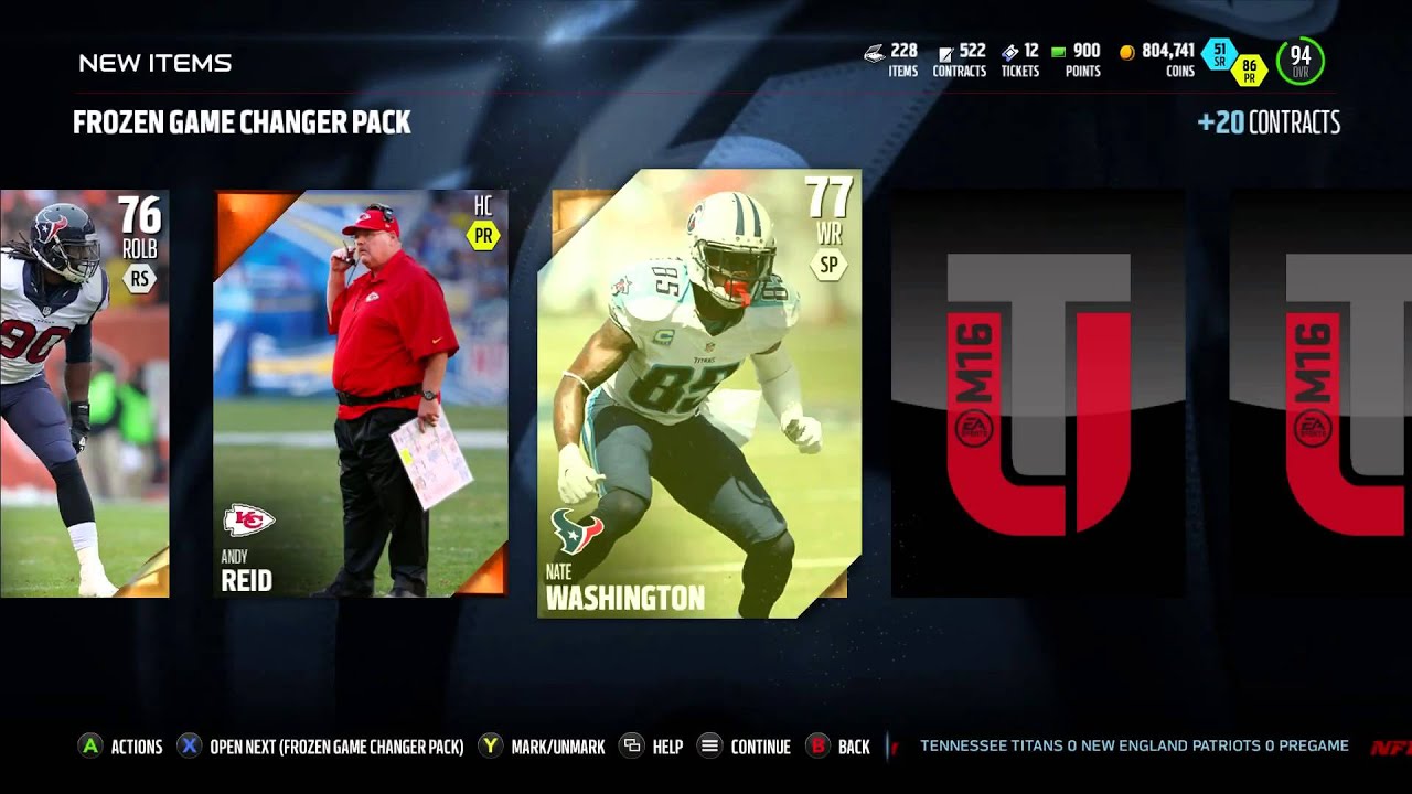 FROZEN GAMECHANGER BUNDLE - Madden 16 Ultimate Team Pack Opening