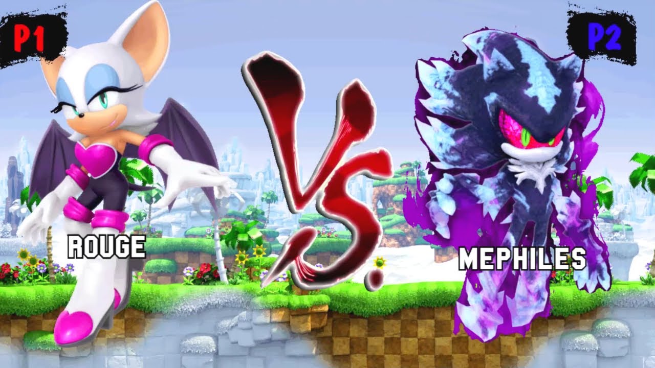 Rouge & Amy Rose VS Mephiles Sonic & Infinite Sonic I Sonic Battle JUS MUGEN v3