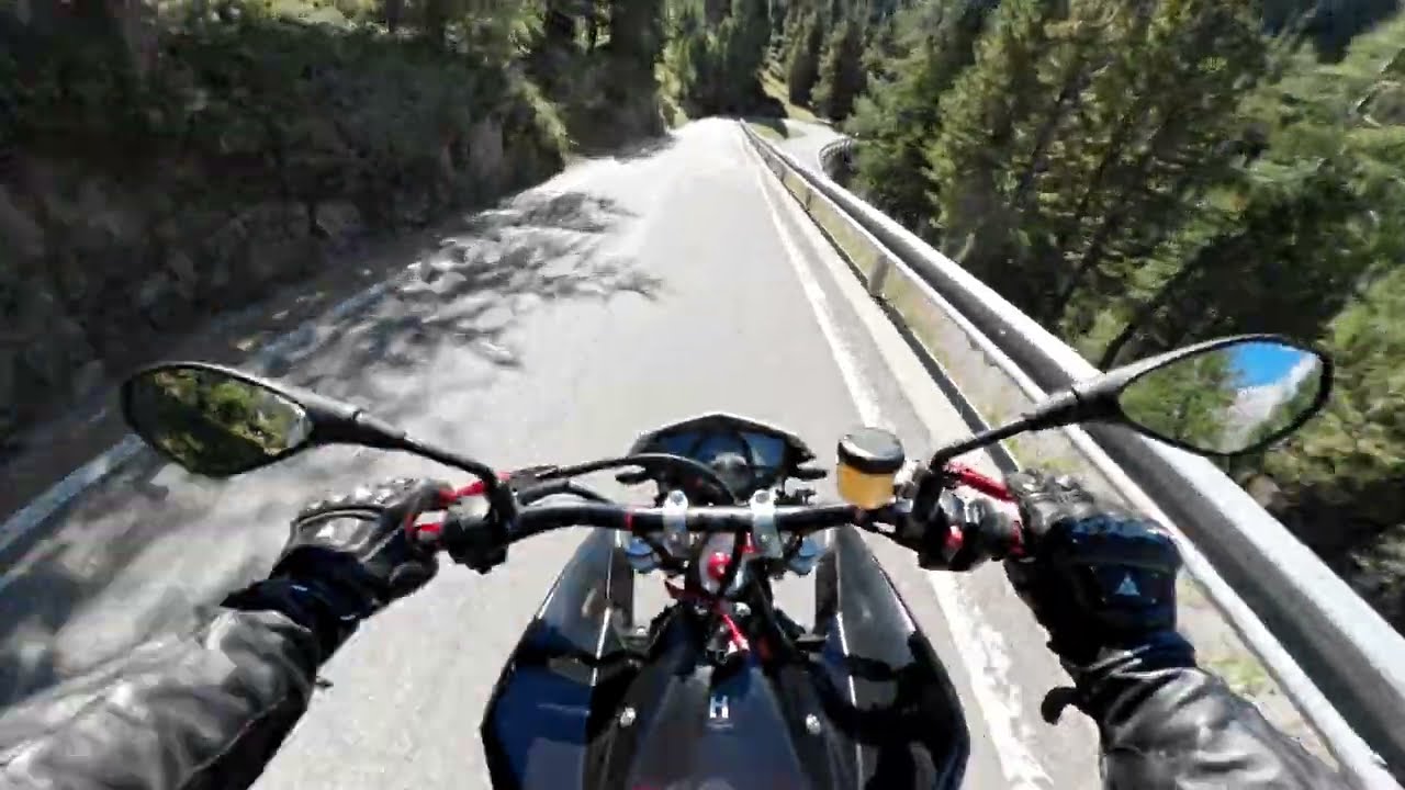 Staller Sattel - Motorcycle Street Riding | POV Husqvarna Nuda 900 Onboard