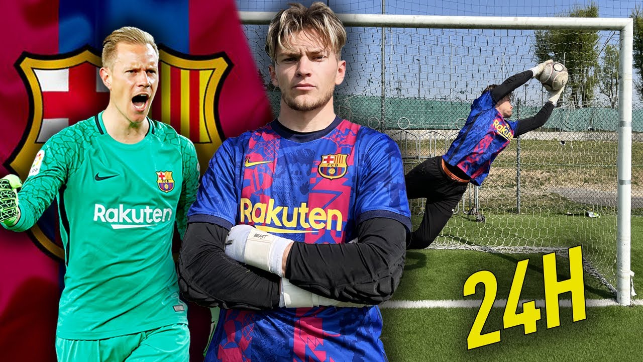 🧤 Mi sono ALLENATO 24 ORE come TER STEGEN! ELIMINATO con il BARCELLONA dall’ EUROPA LEAGUE..!🤯