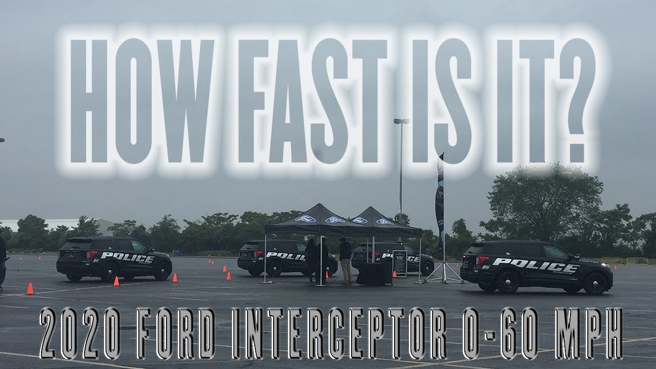 2020 Ford Police Interceptor 0-60 MPH - 3.0L / EcoBoost V6 3.3L Hybrid V6 / 3.3L V6