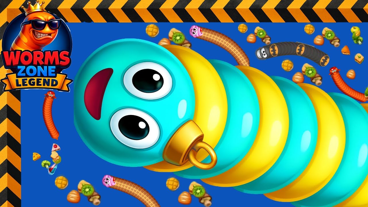 🐍WORMSZONE.IO | 🏆GIANT SLITHER SNAKE TOP 01 #6 by Wzl_No1 #shorts #top1worm #wormszone #snake