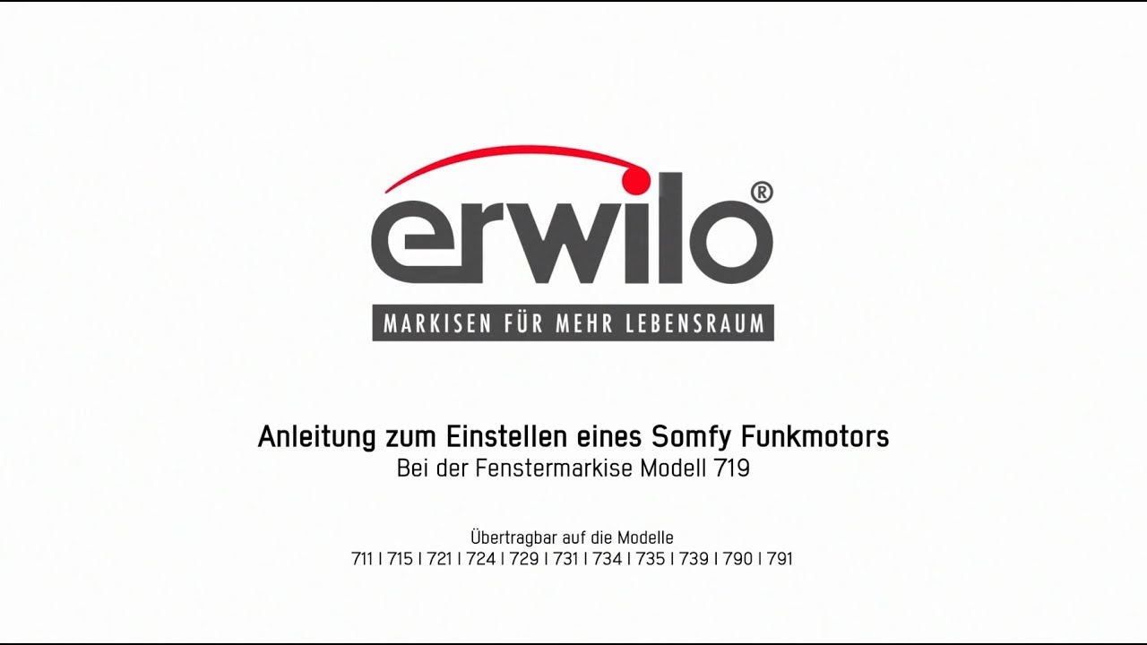711 Fenstermarkise Funkmotor anlernen
