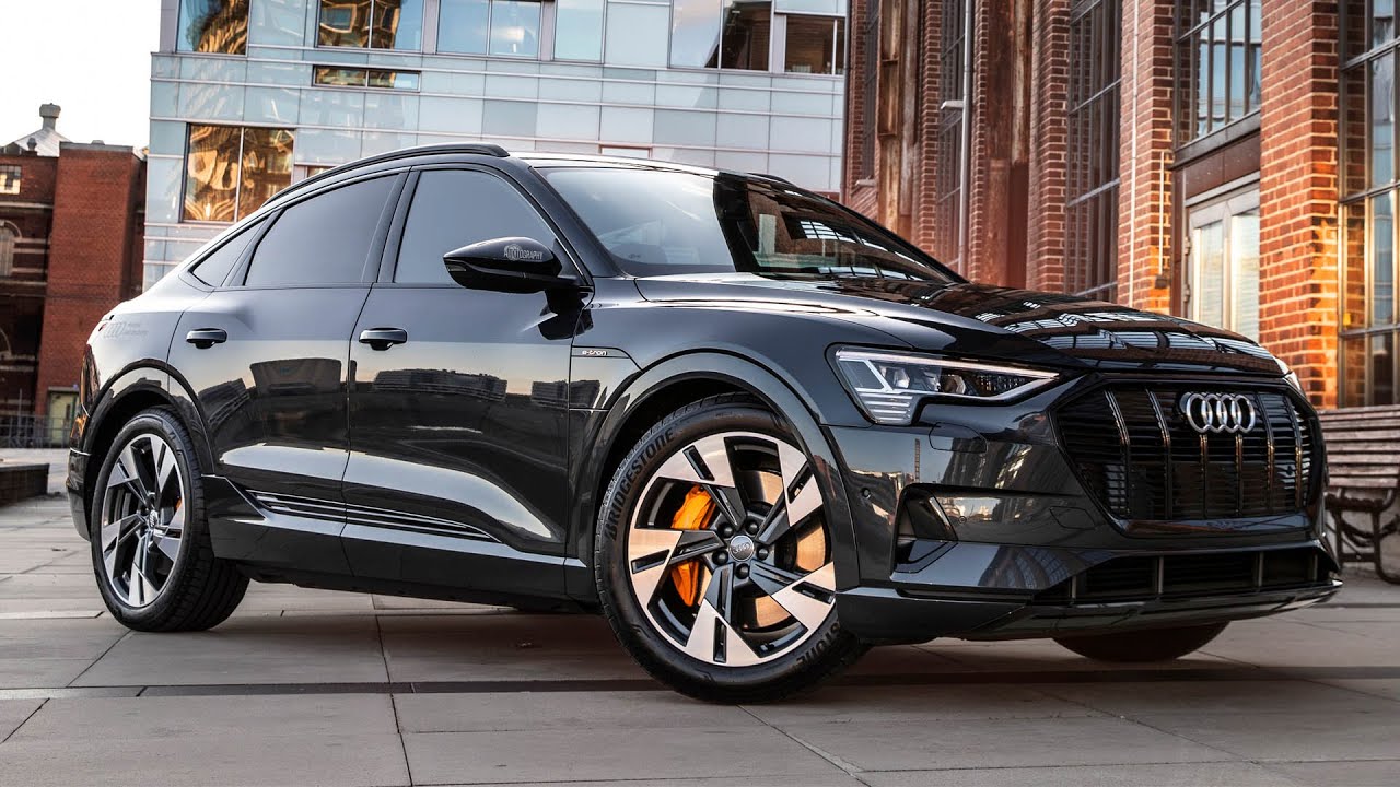2021 AUDI E-TRON SPORTBACK 50 QUATTRO - Established new EV king? Manhattan grey + black op in detail