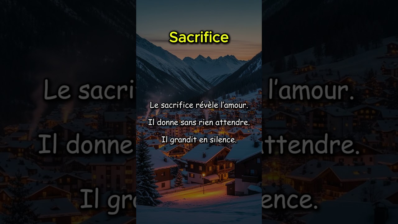 Sacrifice &ndash; Le don de soi