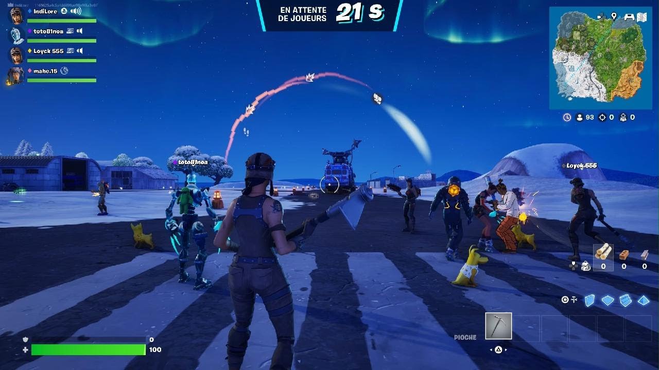 On a joué à fornite OG top 7, ça va non.