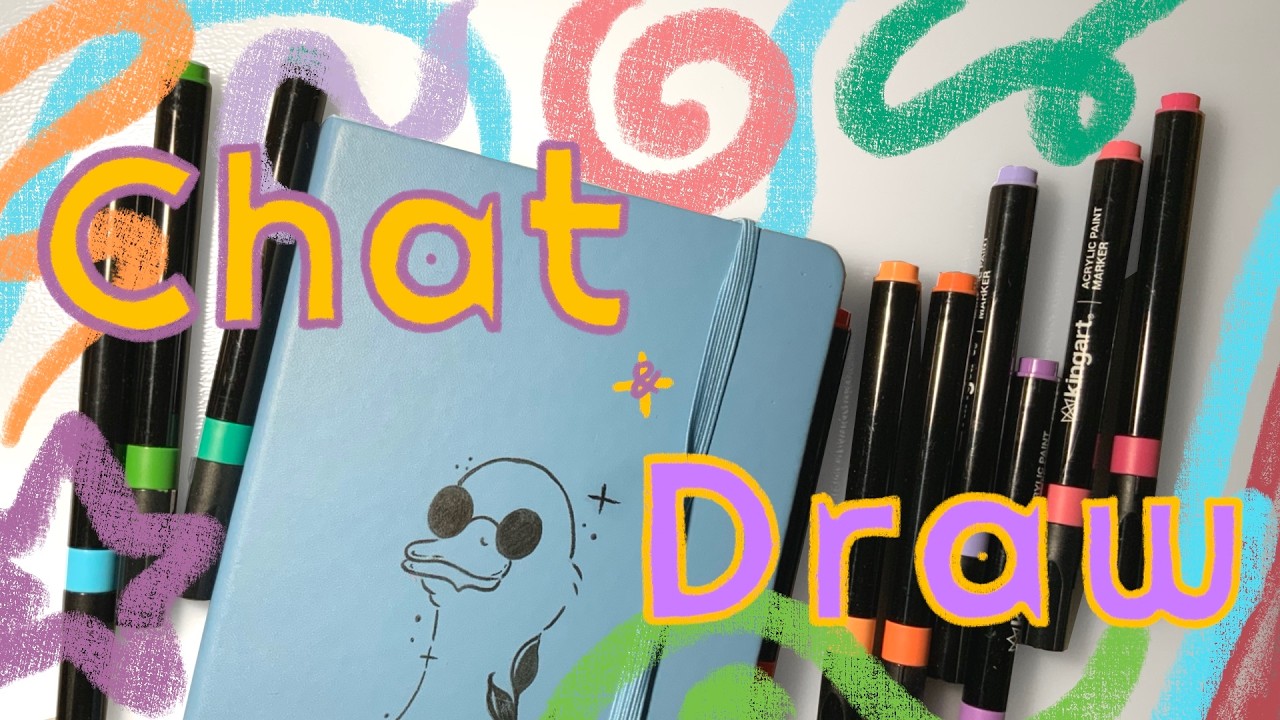 Day 47 | Chat and Draw with me! #art #sketchbook #chat #drawing