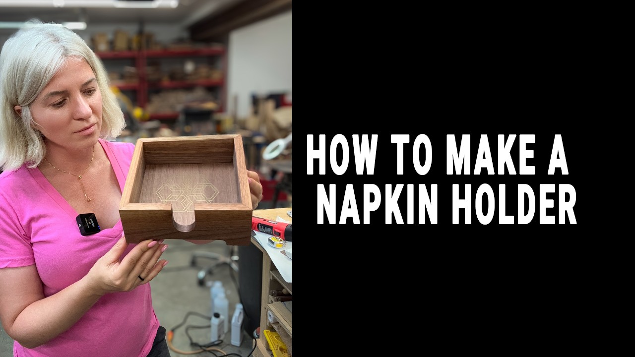 How to make a cute napkin holder. Woodworking projects that sells