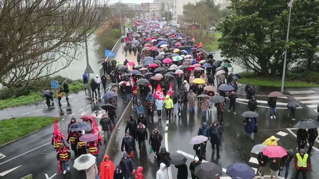 Manifestation à La Rochelle contre la réforme des retraites