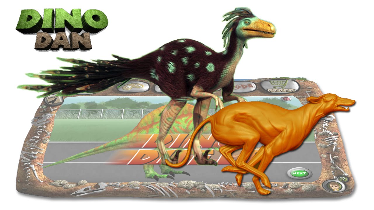 DINO DAN : DINO DUELS #32  - Dromaeosaurus VS Greyhound