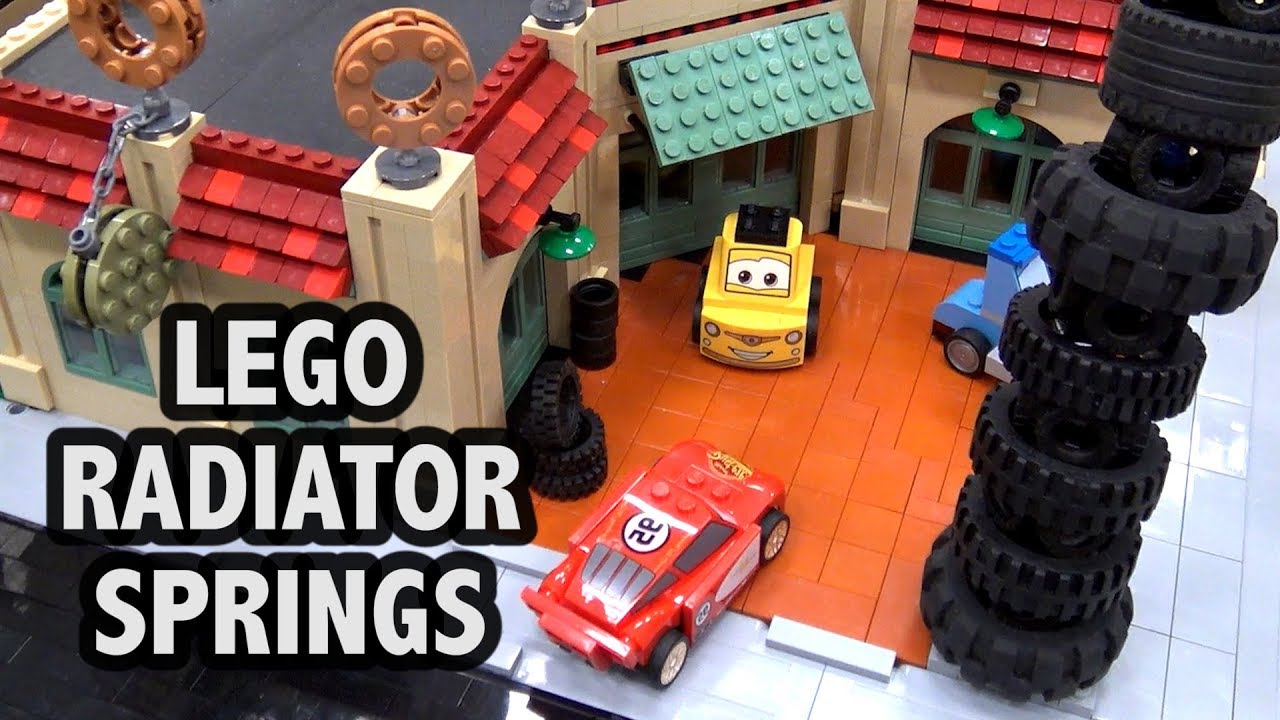 Huge LEGO Radiator Springs City from Cars Movie