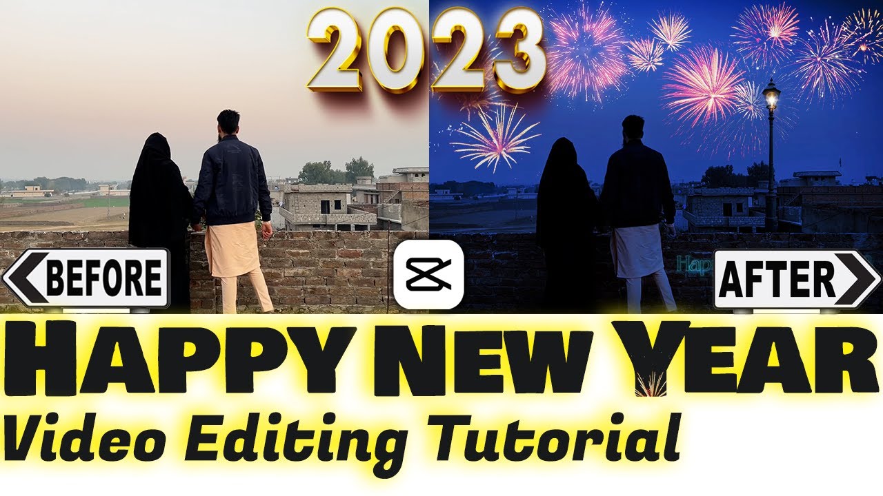 Happy New Year 2023 Video Editing VFX tutorial By Khizzar Films | Capcut Video Editing Tutorial