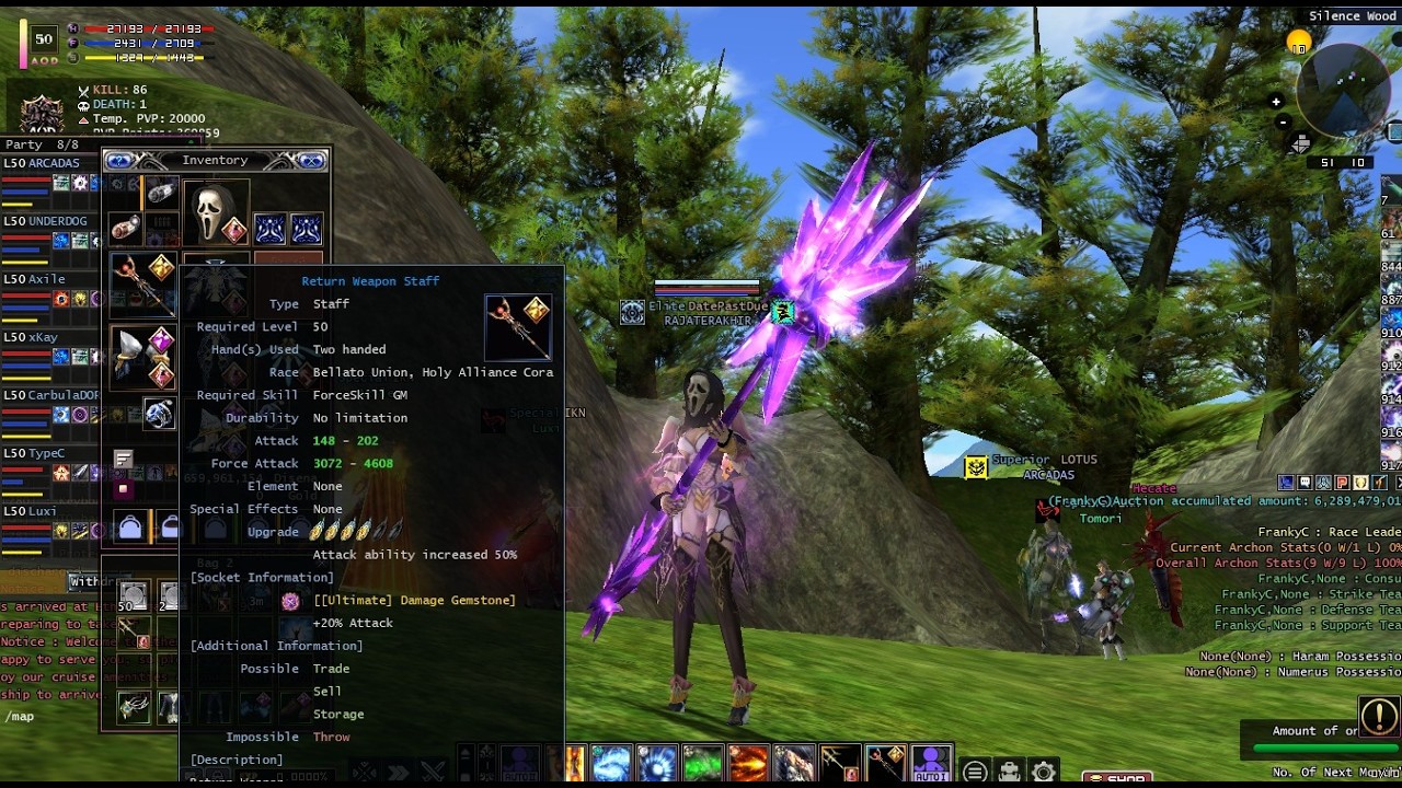 RF RETURN | RAJATERAKHIR | LVL 50 - FULL EQUIP RATA KANAN WEAPON ELE ARMOR