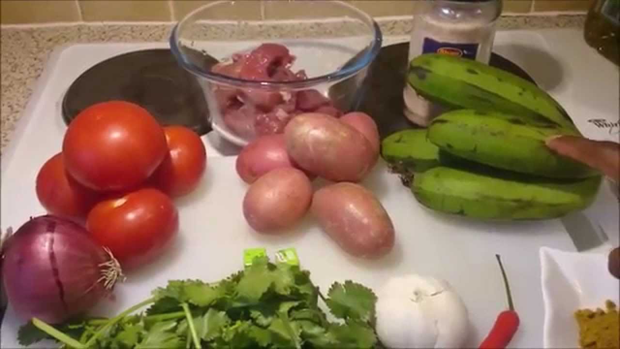 Kenyan Style Matoke/Mandizi (Green Bananas) with Beef
