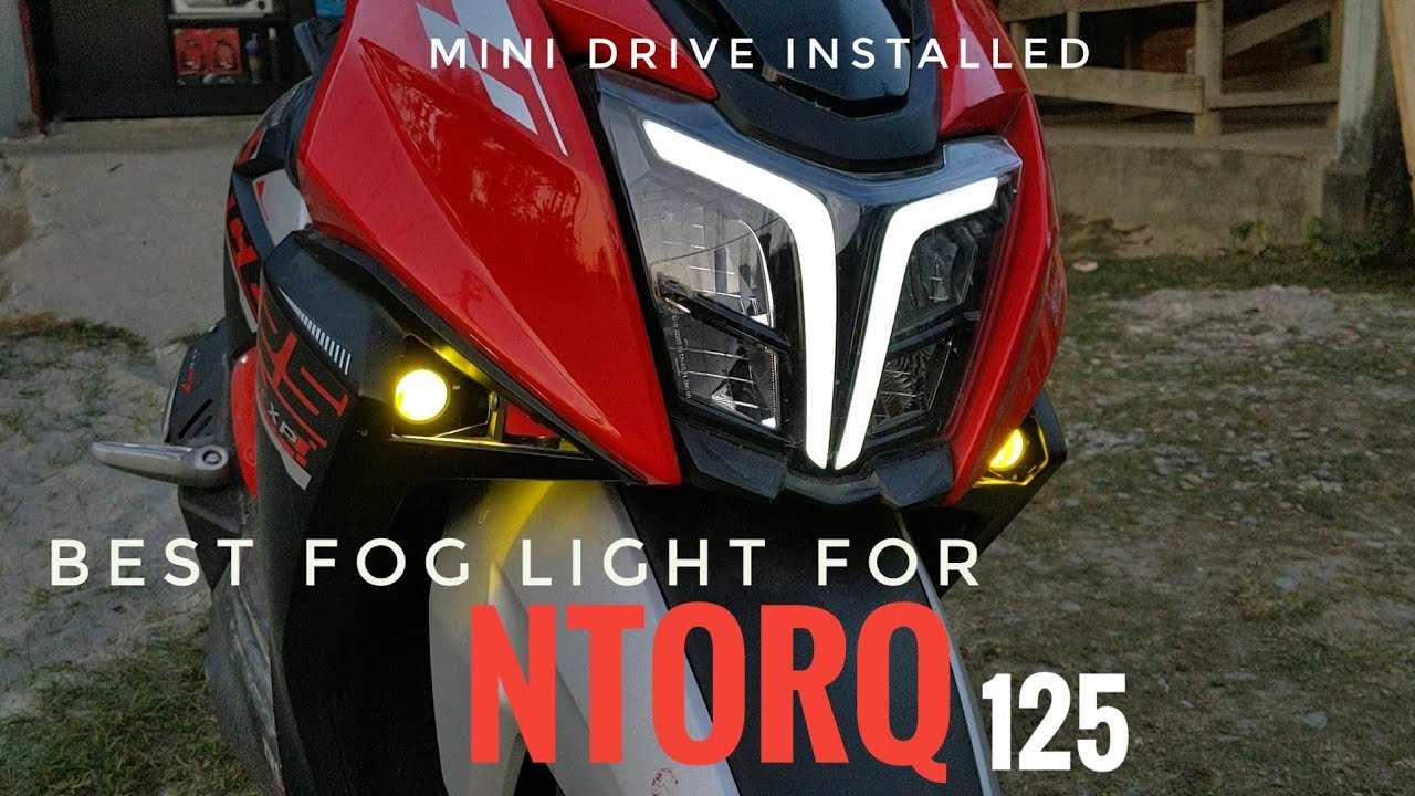 How to install Hjg Mini Drive on Ntorq | Best fog light for Ntorq 125 | Kaushik Life