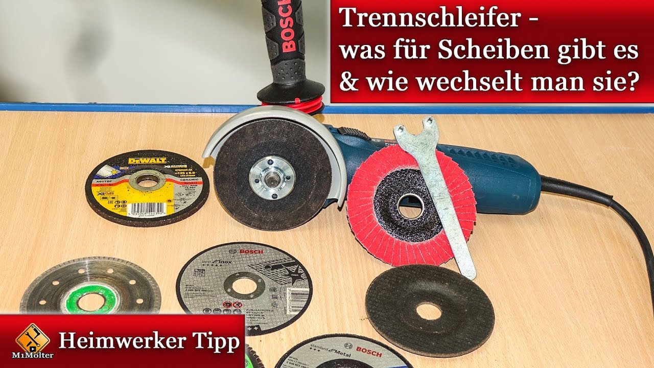 Trennschleifer - was für Scheiben gibt es & wie wechselt man sie?