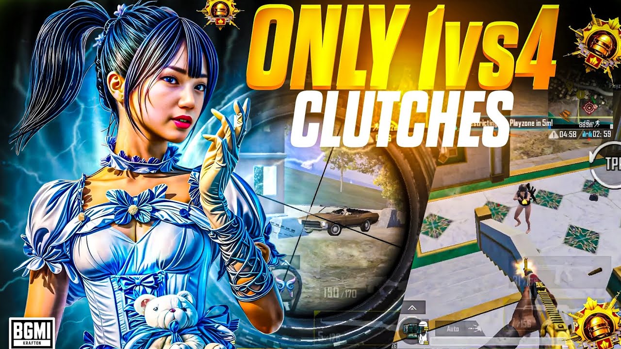 ONLY 1vs4 CLUTHES💥 | MASTERED NEW UPDATE | FASTEST CLUTCH EVER😱