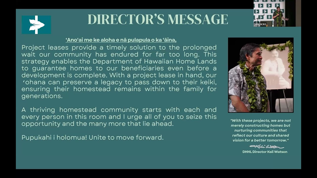 LOT ORIENTATION MEETING - Pana`ewa Residential Project Lease