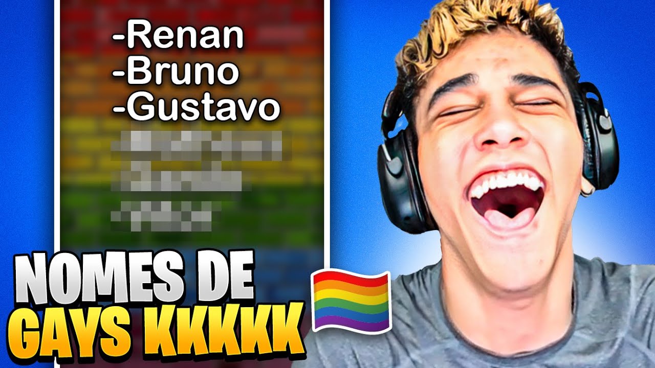NOMES DE HOMENS QUE COM CERTEZA SÃO DE G@YS!