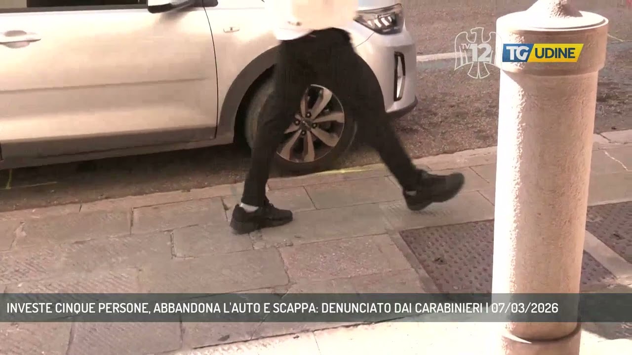 INVESTE CINQUE PERSONE, ABBANDONA L'AUTO E SCAPPA: DENUNCIATO DAI CARABINIERI | 07/03/2026