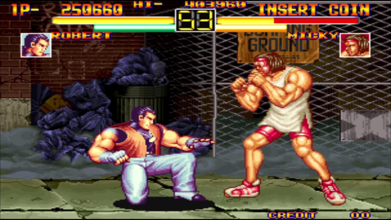 Art Of Fighting arcade Robert Garcia 1 credito nivel 8