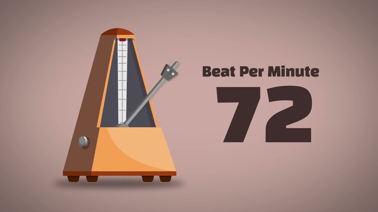 72 BPM Metronome [1Hour]