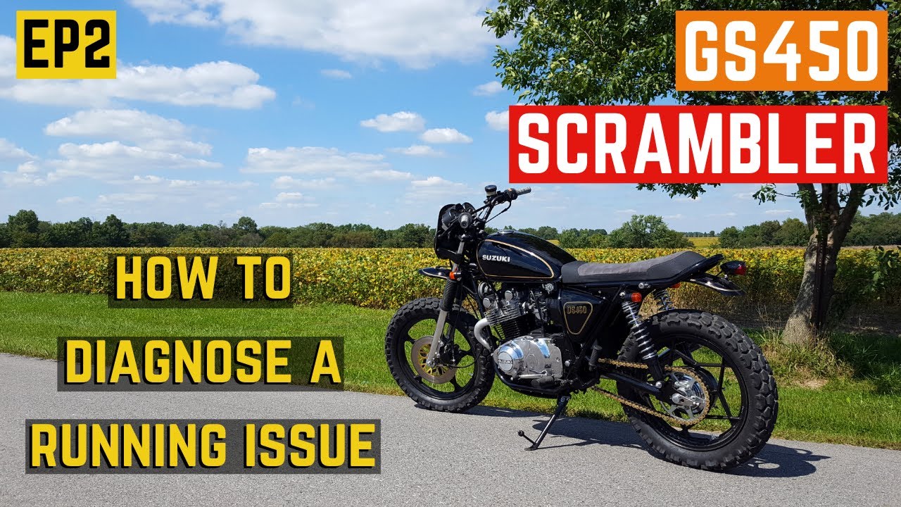 Custom Suzuki GS450 Scrambler - Compression Check - Leak Down Test - Valve Adjustment - EP 2