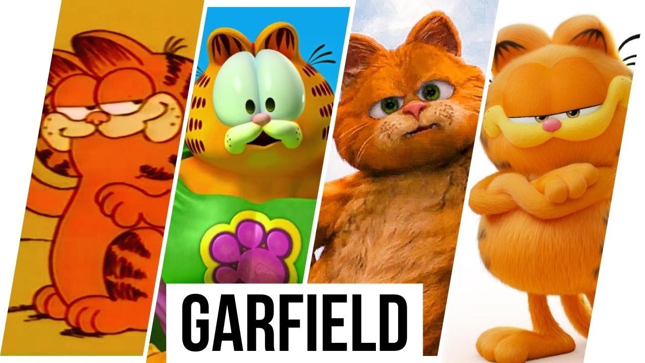 Garfield Evolution in Movies & TV Shows (1980-2024)