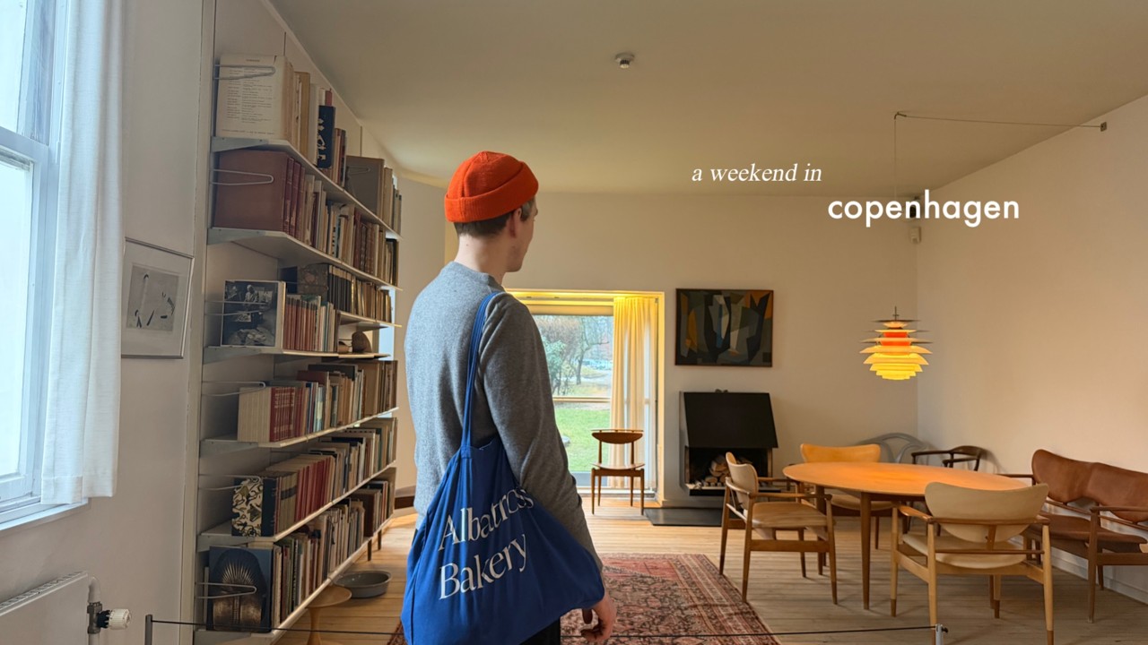 copenhagen: mid-century modernism design, cardamom bun, museum strolln on a rainy day