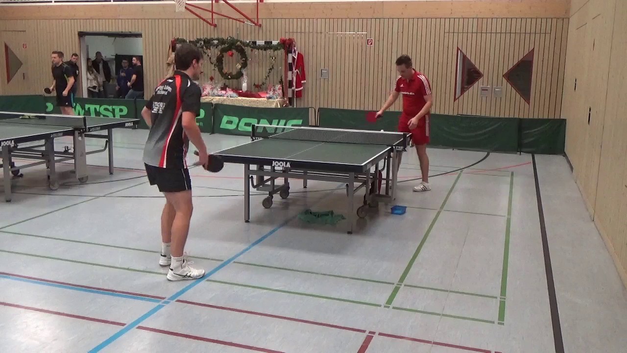 Karsten Reiss TV 48 Erlangen vs Jonas Scheer Spvgg Erlangen Tischtennis Wilhelmsdorf A Kl  20161218