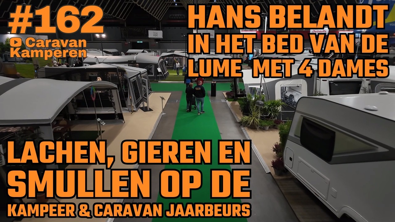 #vlog162 Kampeerbeurs 2025 | Lachen, eten & Hans met 3 vrouwen in bed? | Uitleg Reda Adventure