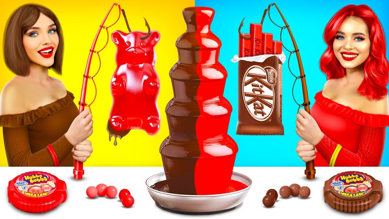 Tantangan Air Mancur Coklat Mahal vs Murah | Situasi Makanan Lucu by Pertunjukan Permen RATATA COOL