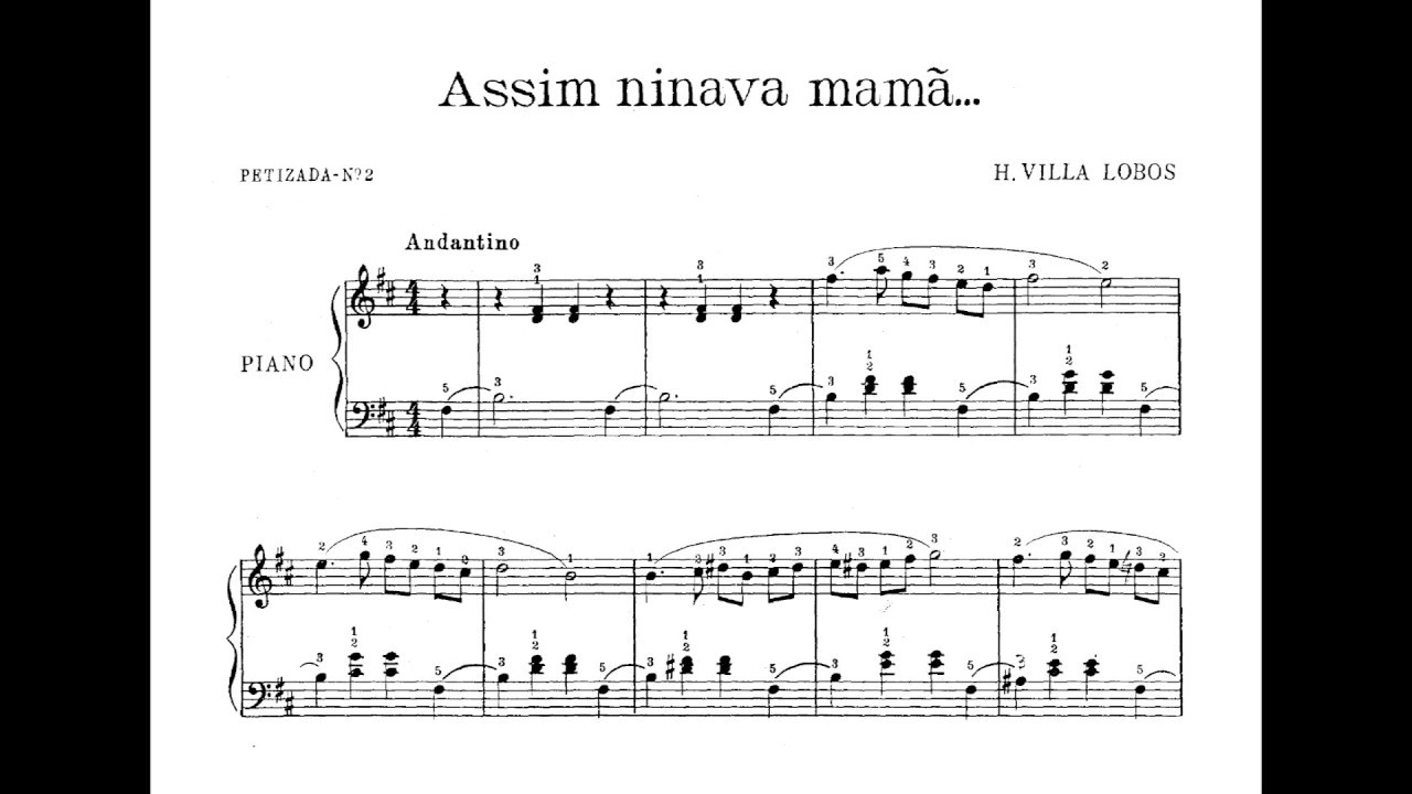 Villa-Lobos - Assim ninava mamã... (No.2 de Petizada) (Anna Stella Schic, piano)